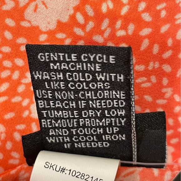 TORRID Floral Chiffon Tulip Back Tank in Coral - Picture 5 of 5